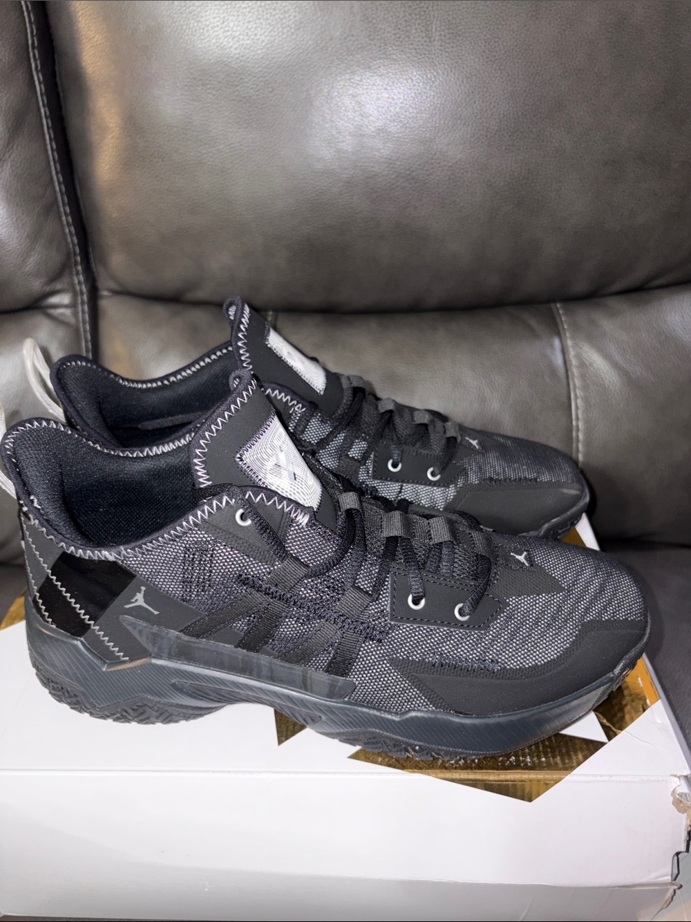 Jordan One Take II (Russell Westbrook’s) Men’s 12 Black/Metallic Silver. NIB